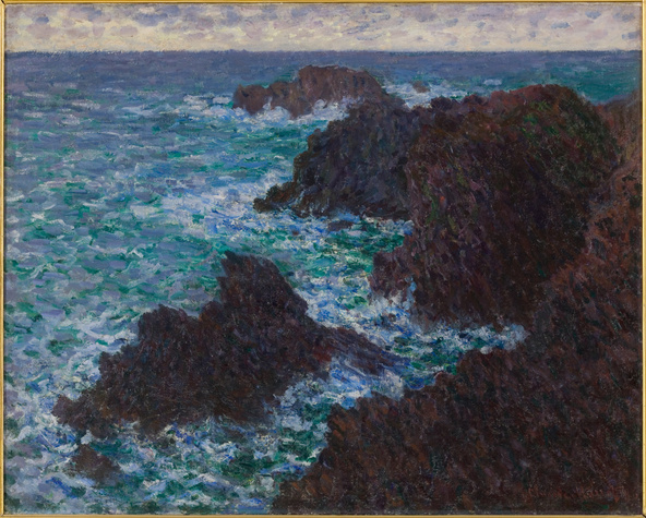 Claude Monet-Les rochers de Belle-Ile, la Côte sauvage