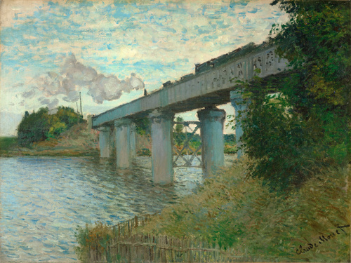 Le pont du chemin de fer à Argenteuil (détail) (entre 1873 et 1874), Monet, Claude