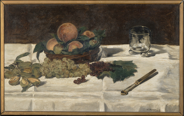 Edouard Manet-Nature morte : fruits sur une table