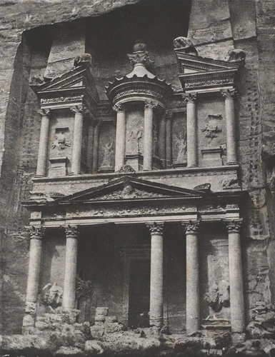 Pétra, temple de Khasneh Firoun - Charles Nègre