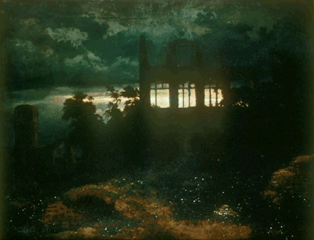 Arnold Böcklin-Château en ruine