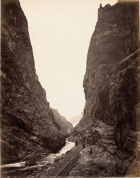 William Henry Jackson-The Royal Gorge - Grand Canyon of the Arkansas (Colorado)
