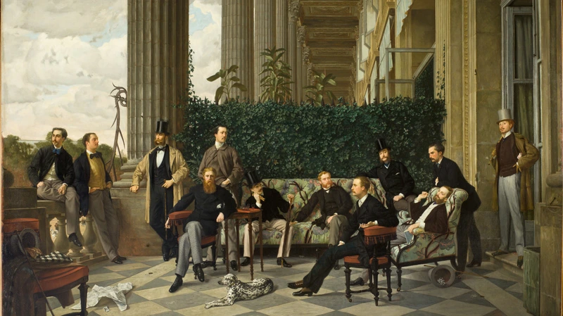 tableau, James Tissot, Le Cercle de la rue Royale, en 1868