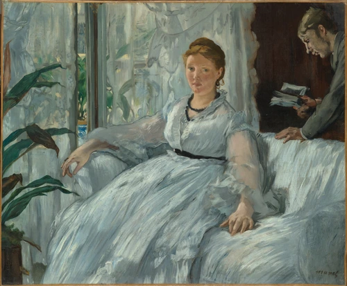 tableau, Edouard Manet, La lecture, entre 1848 et 1883