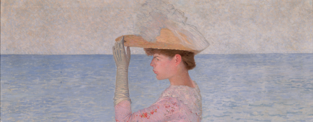 tableau, Aristide Maillol, La femme à l'ombrelle, vers 1892
