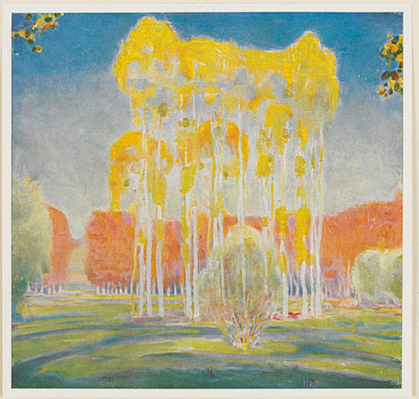 Autumnal Afternoon - The Poplars, Voulangis - Edward Steichen