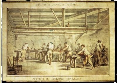 Jean-Luis-Joseph Hoyer-Atelier de polissage des glaces dans la maison de travail à Soissons