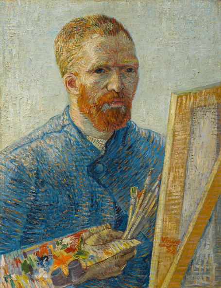 Vincent van Gogh-Portrait de l'artiste au chevalet, Paris
