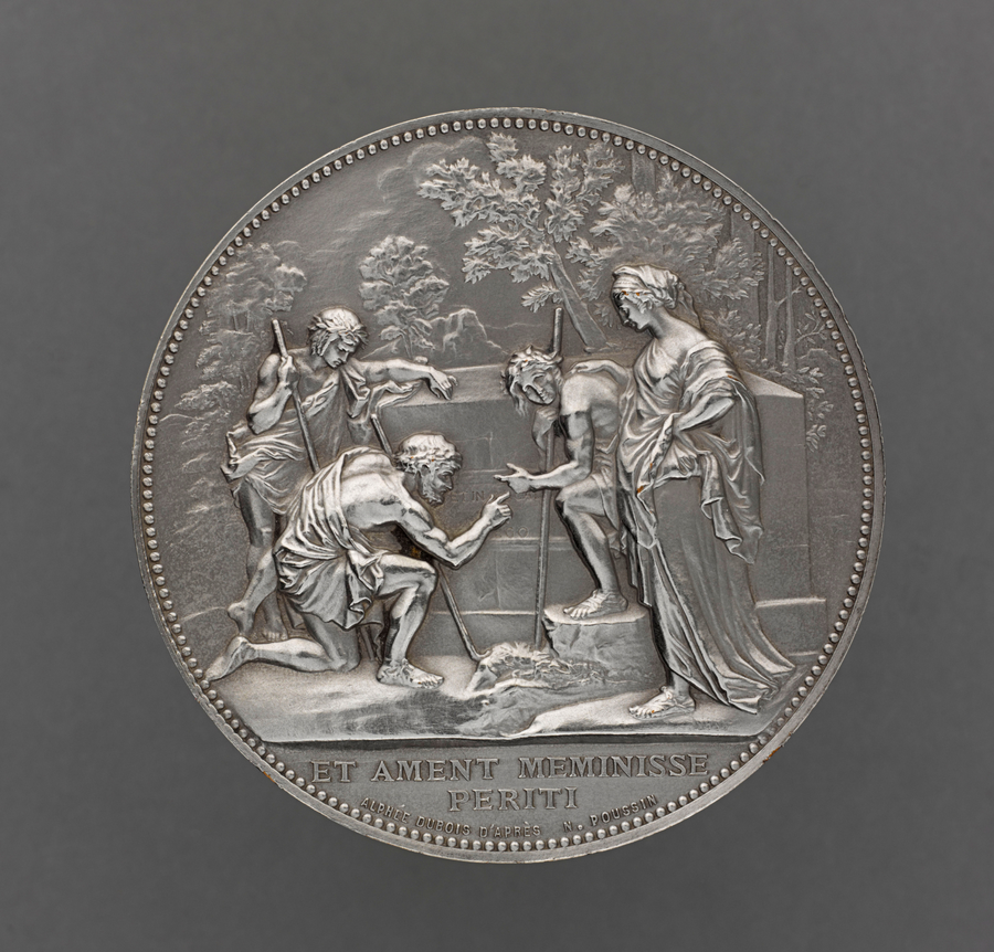 médaille, Alphée Dubois, Les Bergers d'Arcadie, en 1872