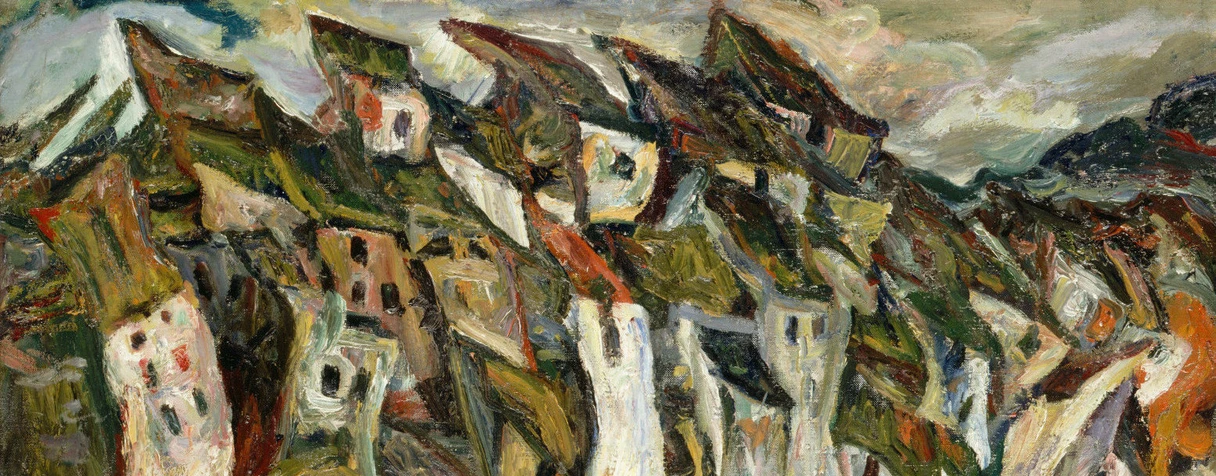 tableau, Chaïm Soutine, Les Maisons, entre 1920 et 1921
