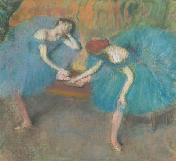 Edgar Degas-Deux danseuses au repos