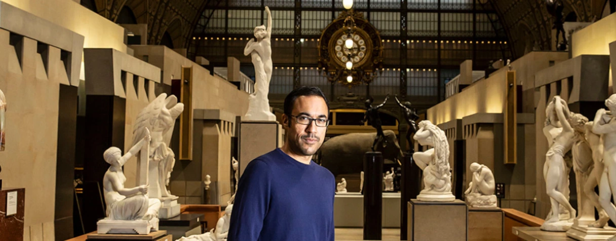 Pierre Singaravélou dans la Nef du Musée d’Orsay