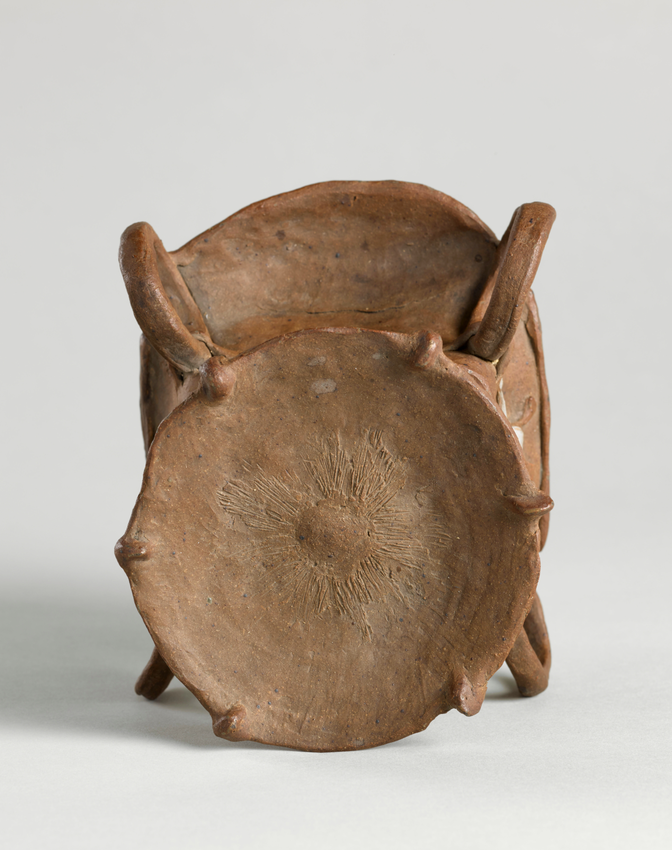 Vase à quatre anses à décor de paysans bretons - Paul Gauguin