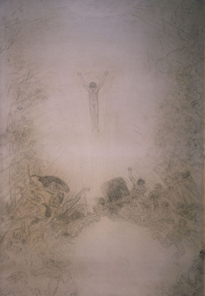 James Ensor-L'Intense. Le Christ montant au ciel