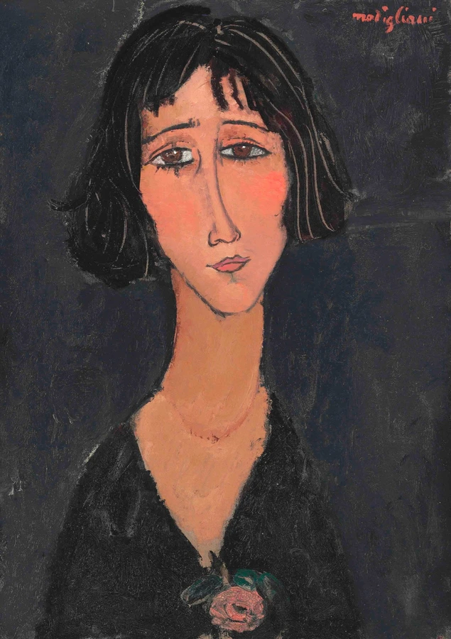 Amedeo Modigliani, Jeune femme à la rose (Margherita), 1916