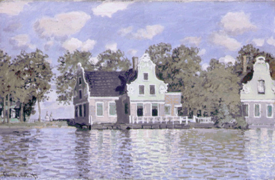 Claude Monet-Maisons au bord de la Zaan, à Zaandam