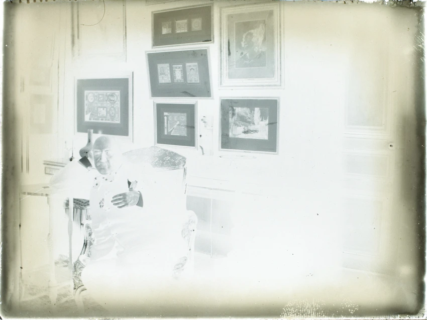 William Busnach dans le salon de Ludovic Halévy - Edgar Degas
