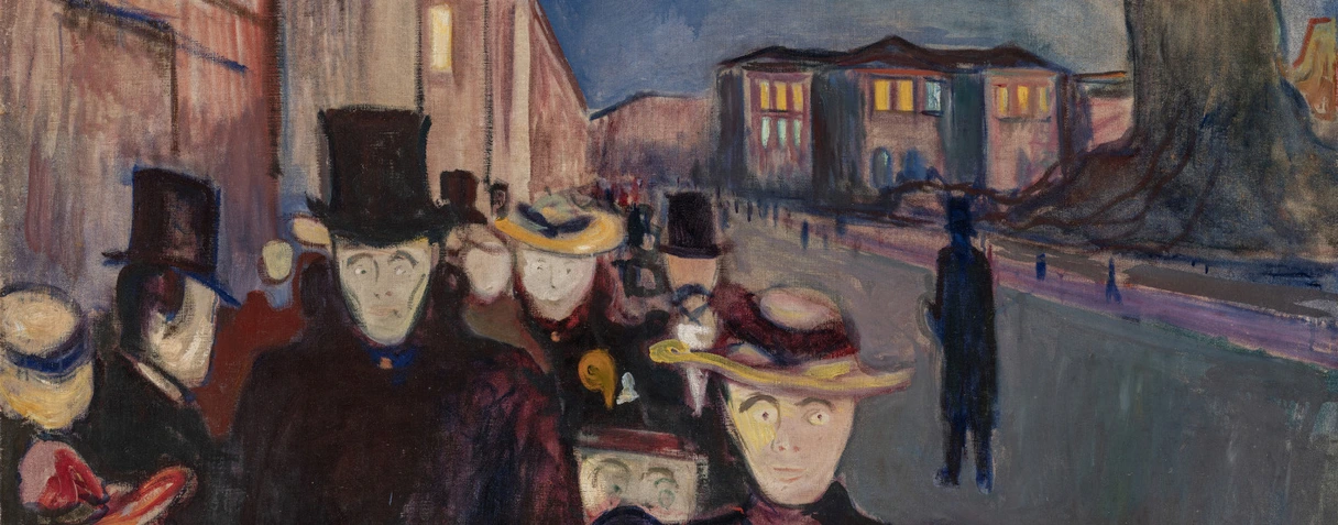 Edvard Munch, Soirée sur l’avenue Karl Johan, 1892