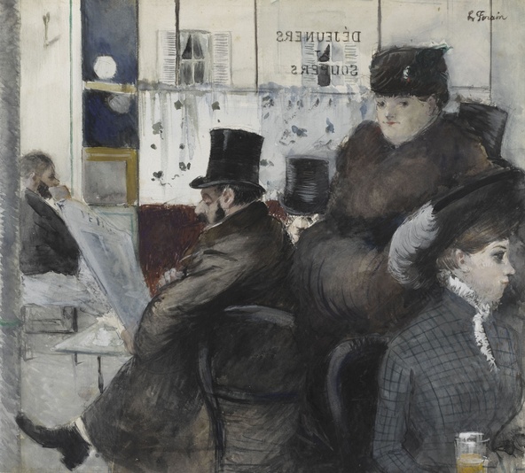 Jean-Louis Forain-Au café de la Nouvelle Athènes