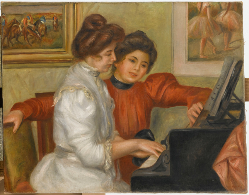 Yvonne et Christine Lerolle au piano - Auguste Renoir