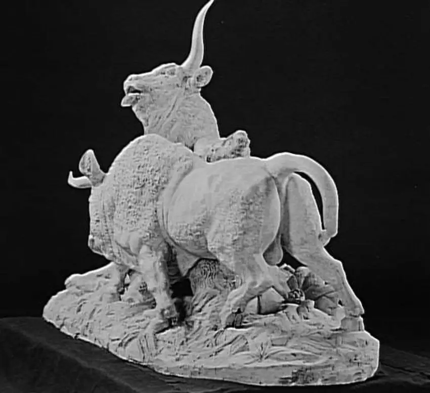 Combat de taureaux romains - Auguste Clésinger