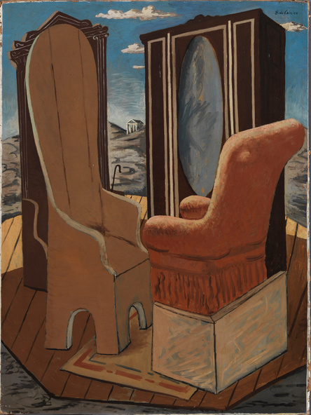 Giorgio de Chirico-Mobili nella valle (Meubles dans la vallée)