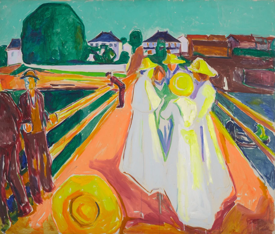 Edvard Munch, Les Dames sur le pont, 1934-1940