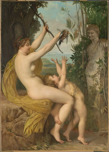 Nymphe et Bacchus - Jules Lefebvre