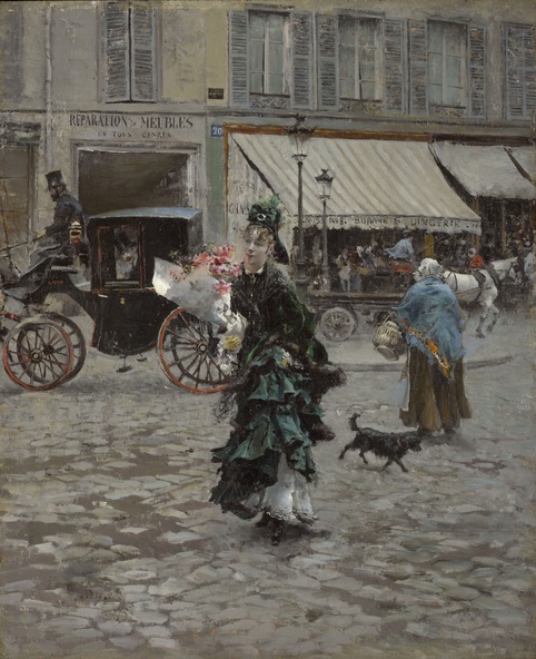 Giovanni Boldini-Traversant la rue