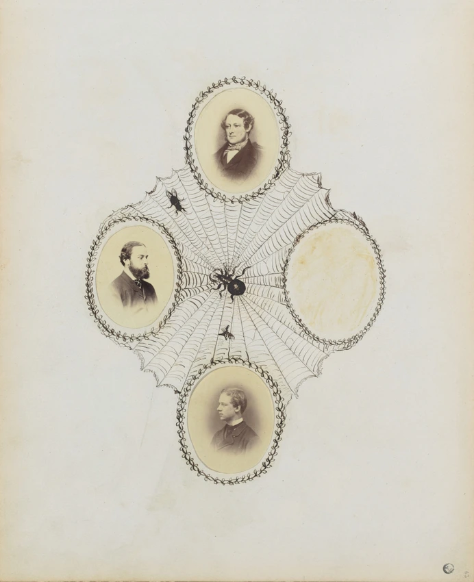 Portraits d'inconnus dans une toile d'araignée - Georgiana Louisa Berkeley