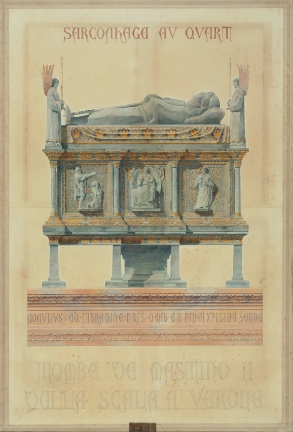 Sarcophago au quart, in verona suum marbrixia vidim marmareo cum lucca cum a, Roma - Charles Girault