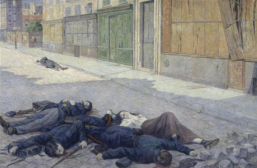 Une rue de Paris en mai 1871 - Maximilien Luce
