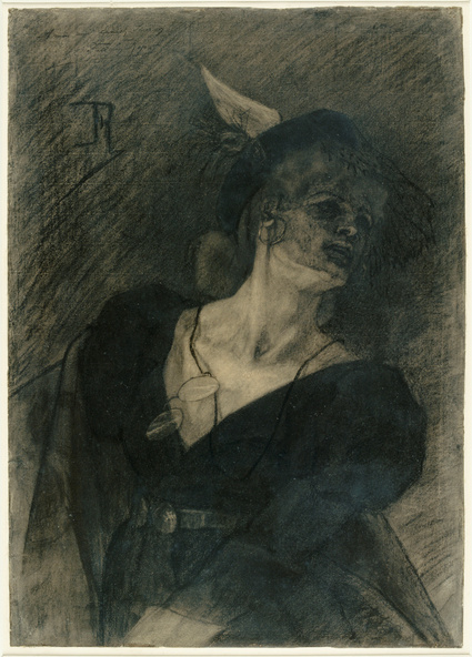 Félicien Rops-La femme au lorgnon