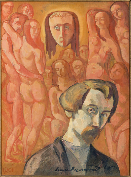 Emile Bernard-Autoportrait symbolique