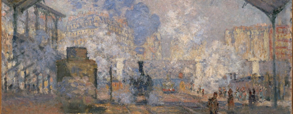 tableau, Claude Monet, La Gare Saint-Lazare, en 1877
