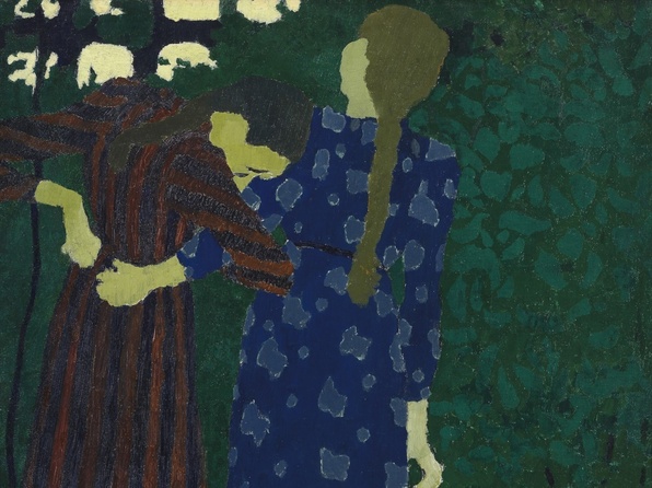 Fillettes se promenant (Vers 1891), Edouard Vuillard