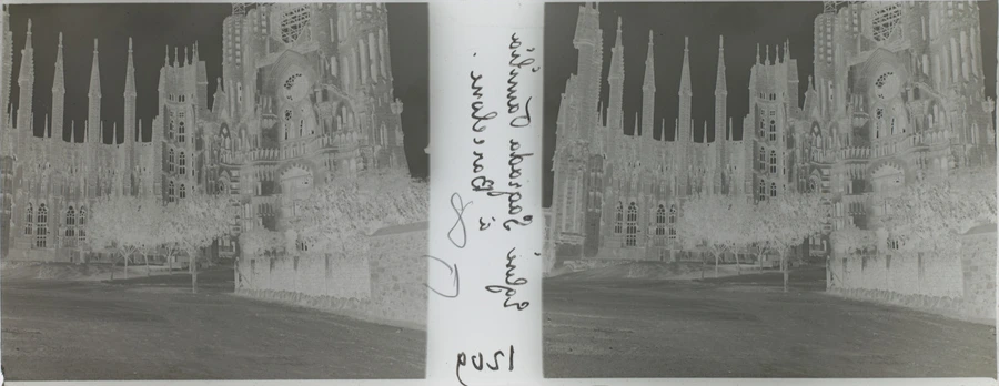 négatif, E. Serve-Louvat, Eglise Sagrada Familia à Barcelone, entre 1900 et 1908