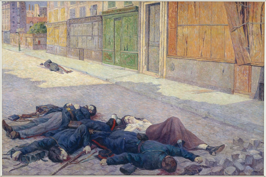 Une rue de Paris en mai 1871 - Maximilien Luce
