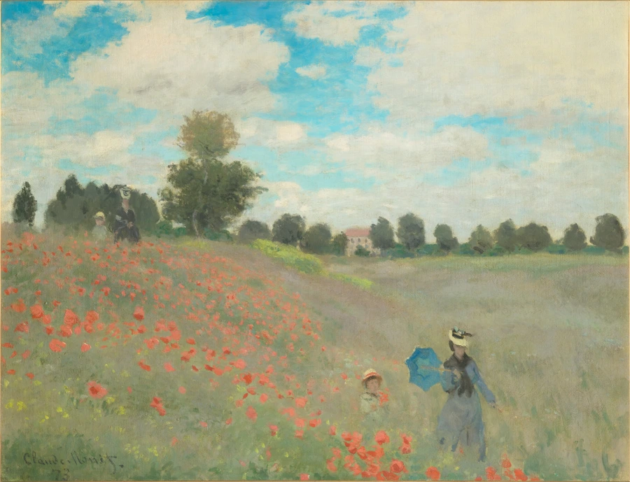 tableau, Claude Monet, Coquelicots, en 1873