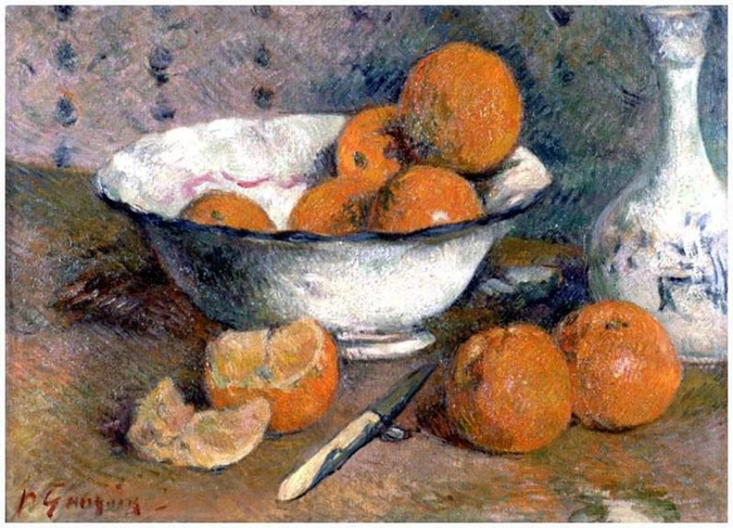 Nature morte aux oranges - Paul Gauguin