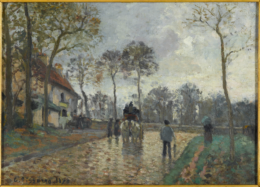 Diligence à Louveciennes - Camille Pissarro