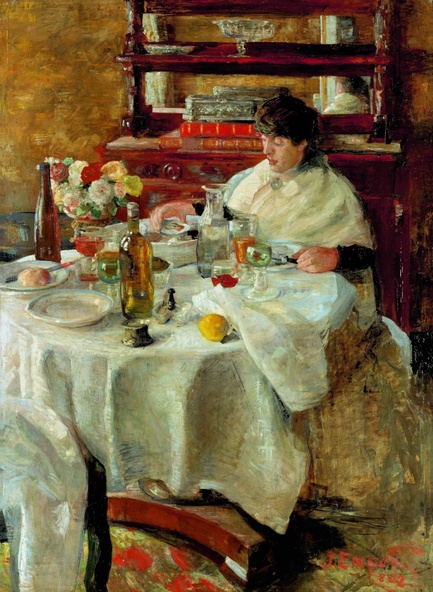 James Ensor-La mangeuse d'huîtres