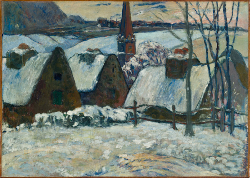 Village breton sous la neige - Paul Gauguin