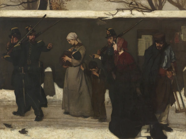 tableau, Alfred Stevens, Ce qu'on appelle le vagabondage, en 1854