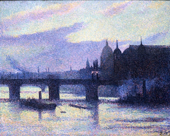 Maximilien Luce-Vue de Londres (Canon street)