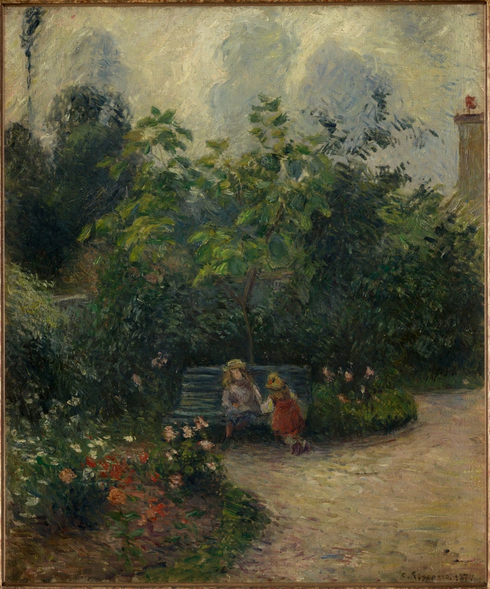 Coin de jardin à l'Hermitage. Pontoise - Camille Pissarro