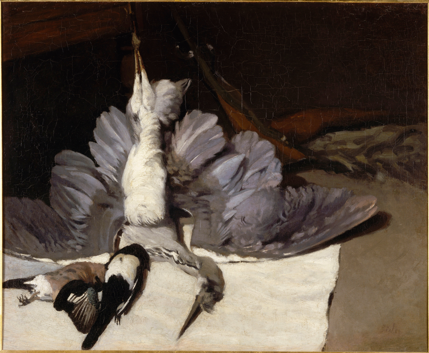 Le Héron aux ailes déployées - Alfred Sisley