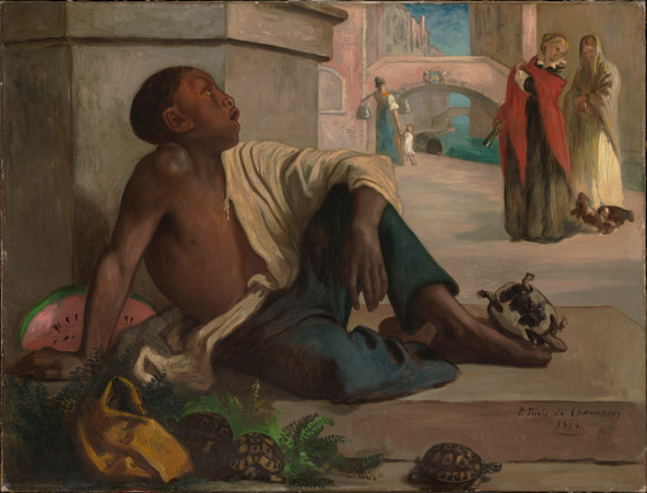 Pierre Puvis de Chavannes-Le marchand de tortues
