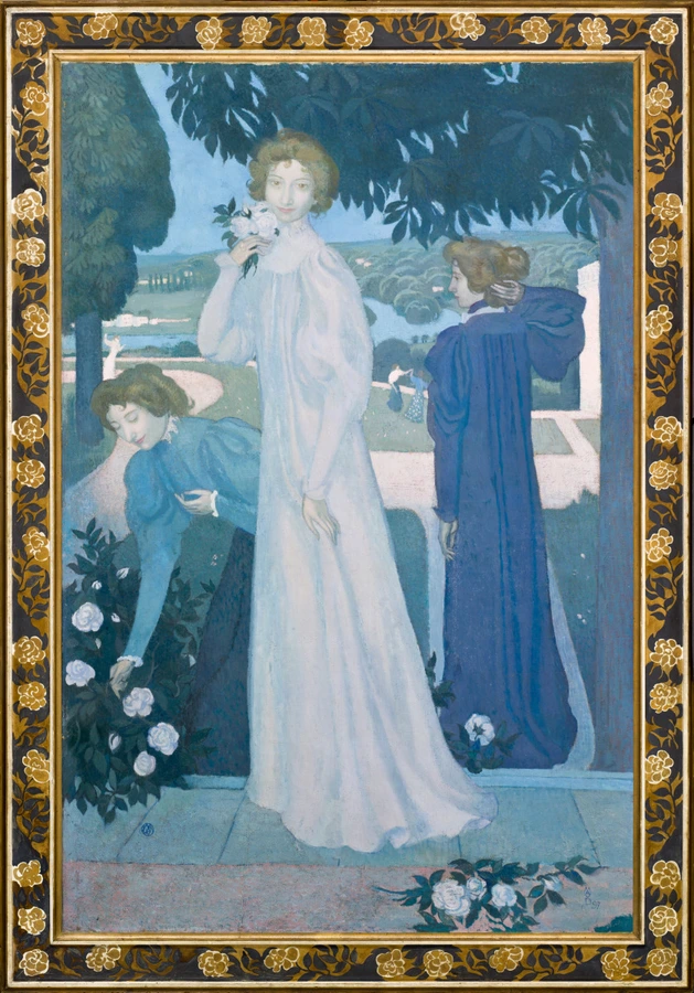 tableau, Maurice Denis, Portrait d'Yvonne Lerolle en trois aspects, en 1897