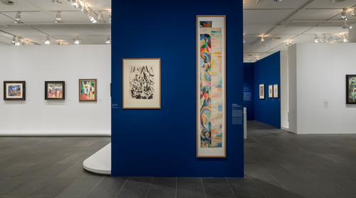 2.	Vue de l’exposition « Franz Marc / August Macke. L’aventure du Cavalier bleu », 2019 ©Musée d’Orsay / Sophie Crépy